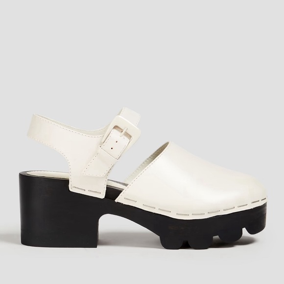 TORY BURCH Lug leather platform clogs size 8.5 - Picture 1 of 11